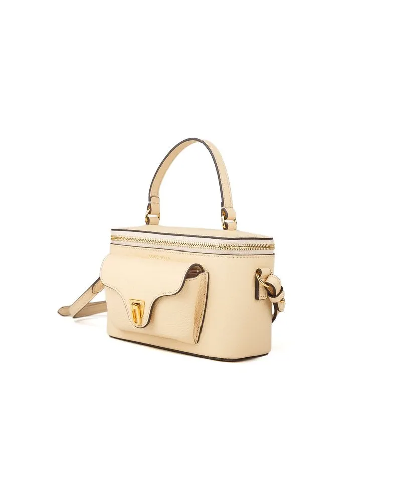 Coccinelle Beat Generatio Leather Bag — Beige Beige