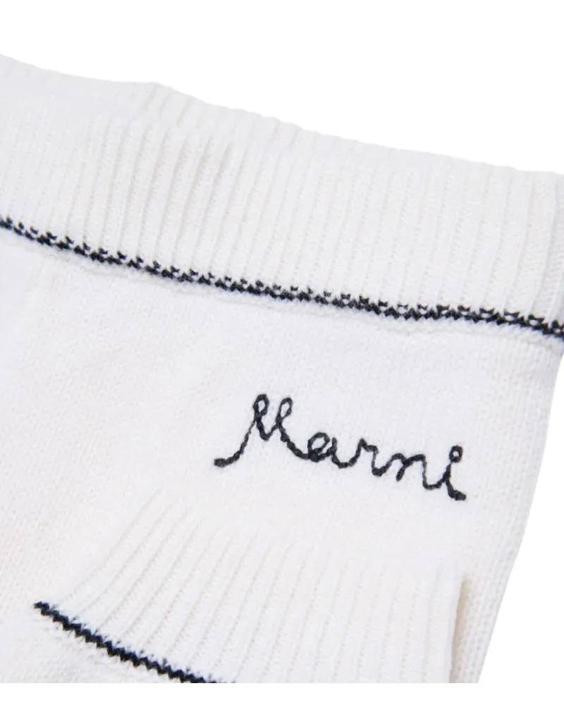 Marni Wool-Cashmere Trousers — White White