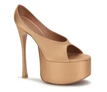 Women's Anok Maxi Pumps Latte High Heel Shoes