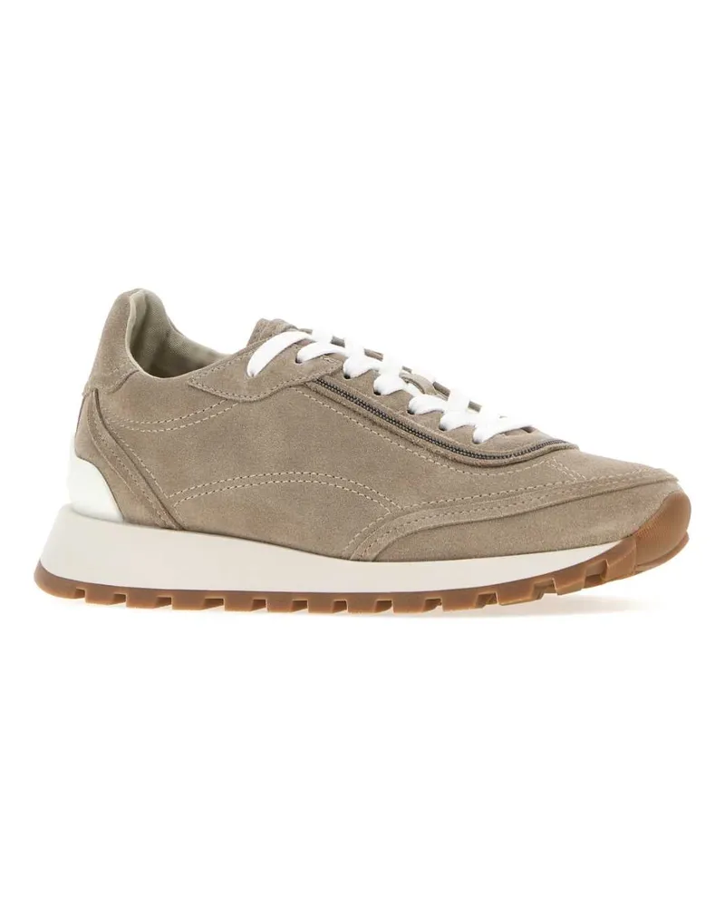 Brunello Cucinelli Dark Beige Sneaker Beige