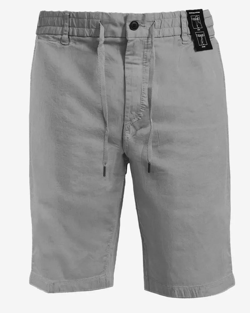 HUGO BOSS Men's Pants Stretch Cotton Grey Short Gray
