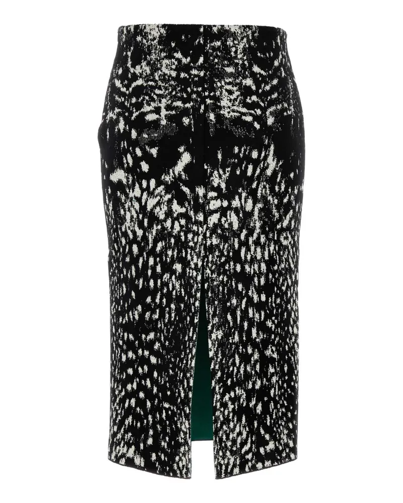 Tom Ford Textured Abstract Skirt — Black Black
