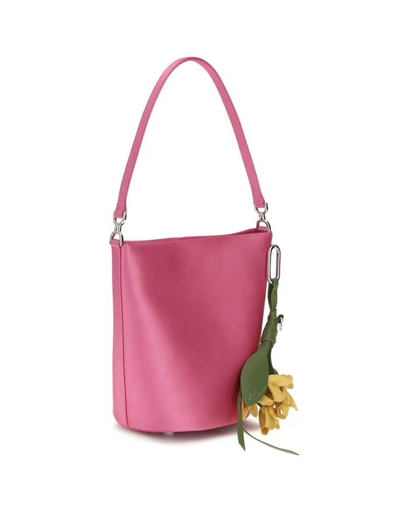 Self-Portrait Women's Multicolor Polyester Backet Bag Pink