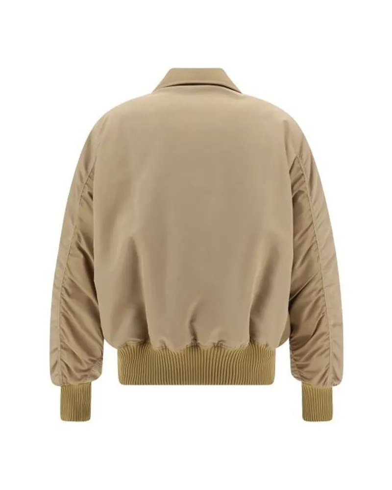 Palm Angels Men Beige Polyamide Bomber Clothing Beige