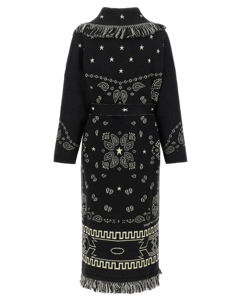 Alanui Women Black Virgin Wool Coat Clothing Black