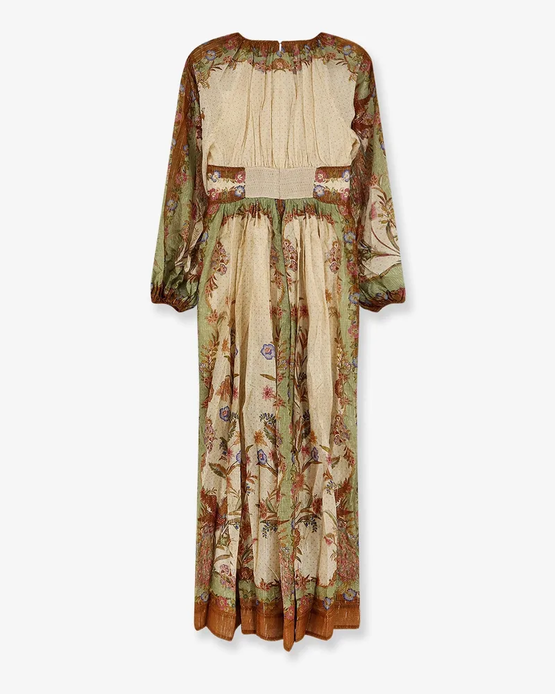 Zimmermann Women's Dress Indra Cotton And Silk Beige Beige