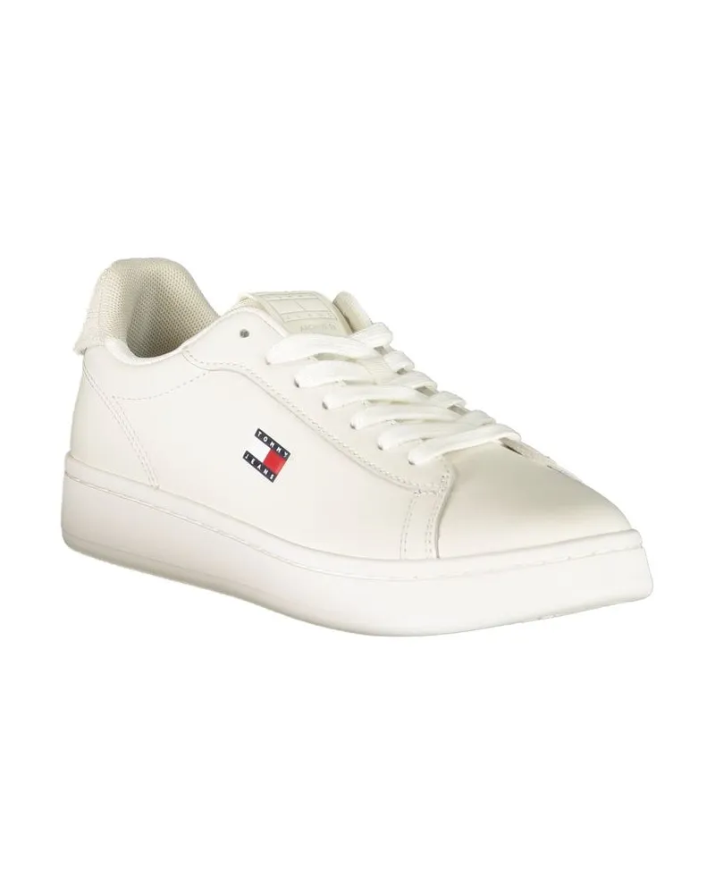 Tommy Hilfiger Lace-Up Logo Sneaker — White White