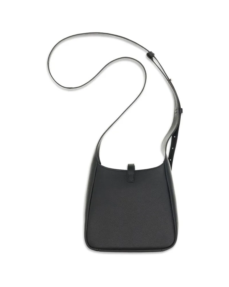 Tory Burch Women's Black Calf Leather Bos Taurus Shoulder Bag Black
