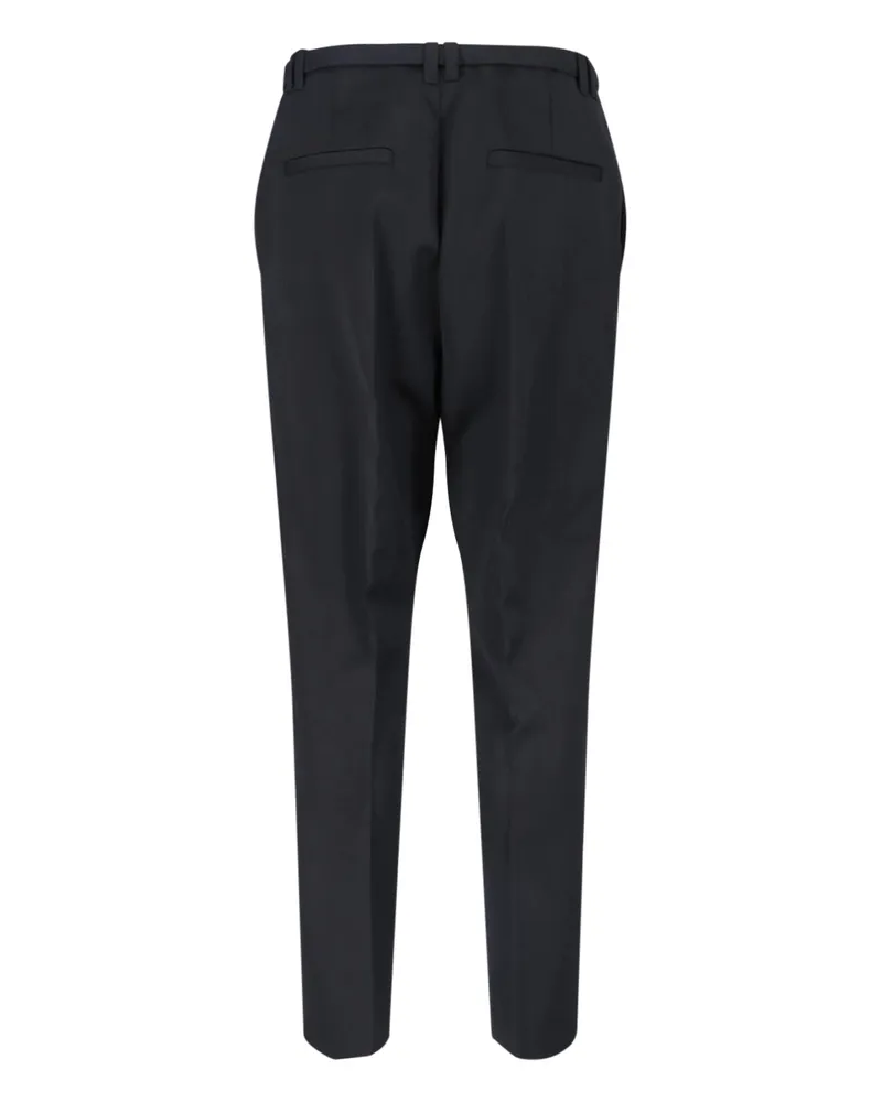 Diesel Men's Trousers Black Polyester Black