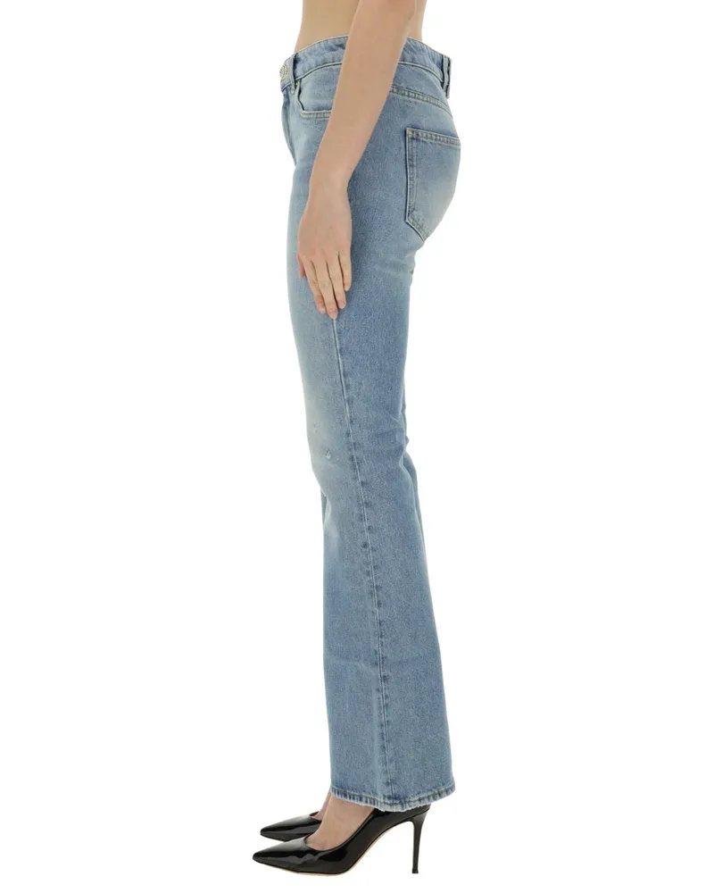 Balmain Flare Fit Denim Jeans — Blue Blue