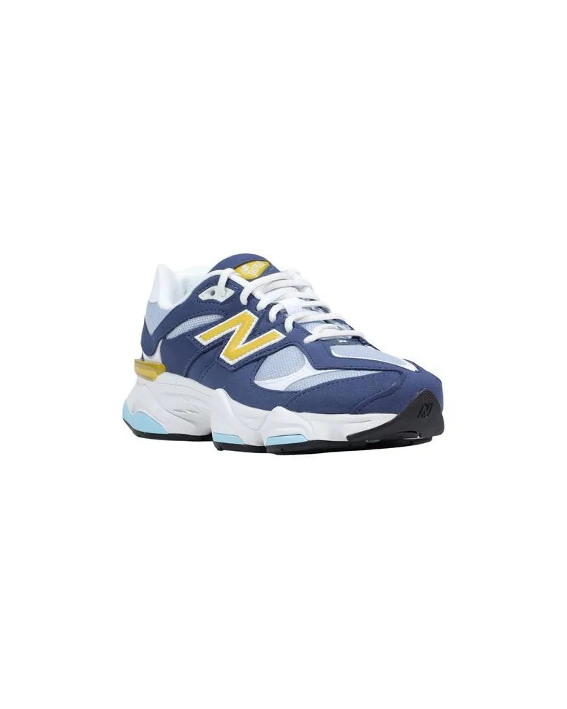 New Balance Suede and Mesh Colorblock Sneakers — Navy Navy