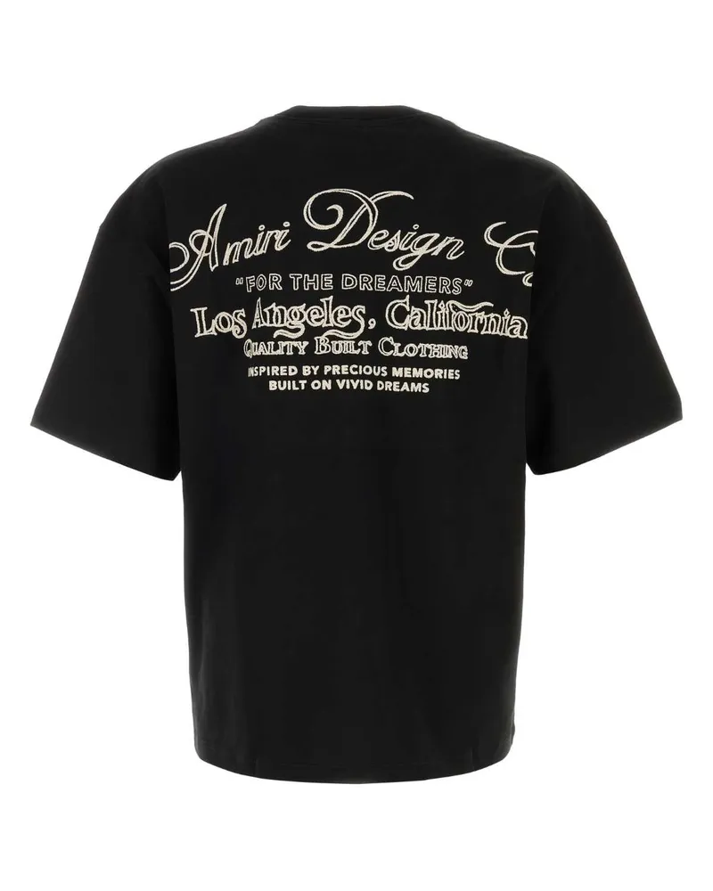 Amiri Black Exterior: Cotton T-Shirt T-shirts And Polos Black