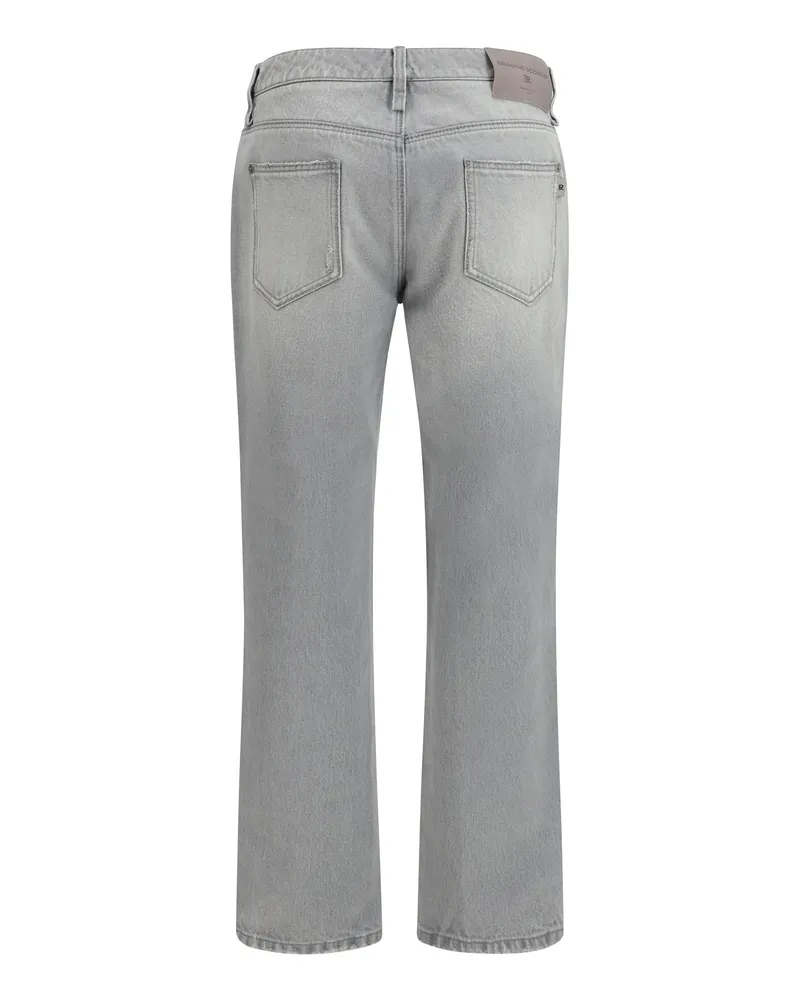 Ermanno Scervino Women's Boyfriend Jeans Grey Violet Cotton Gray