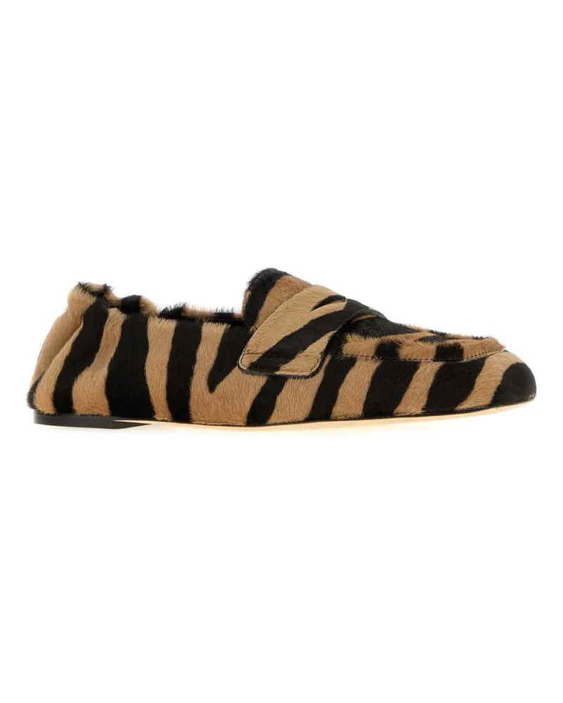 Stuart Weitzman Women's Printed Calf Hair Bryant Loafers Newcmlshdw Mocassini Multicolor