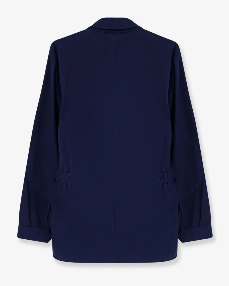 ASPESI Women Cotton Jacket With Lived Effect Blue Blue
