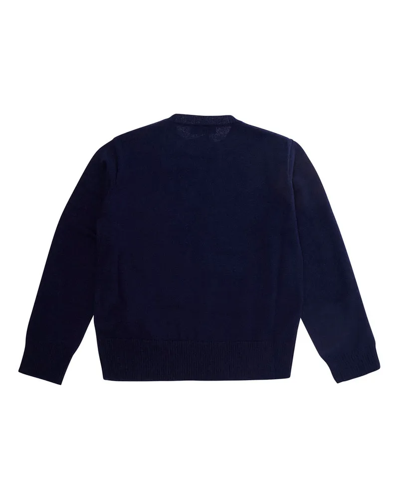 Dsquared2 Boys Crewneck Sweater Blue Wool Tops Top Navy
