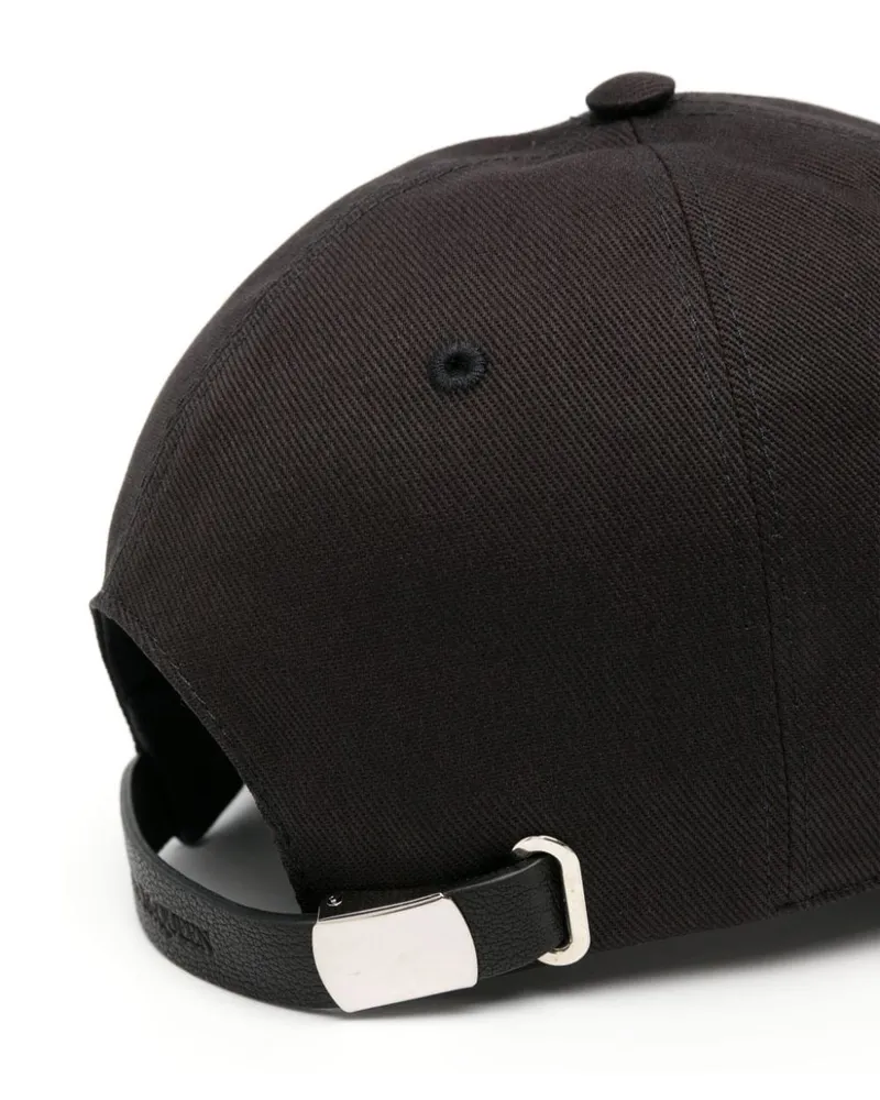 Alexander McQueen Logo-Embroidered Baseball Cap — Black Black