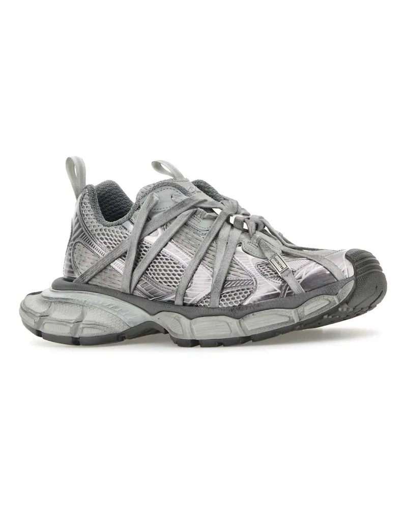 Balenciaga Men's Grey Mesh And Rubber 3xl Extreme Sneakers Mix Gray
