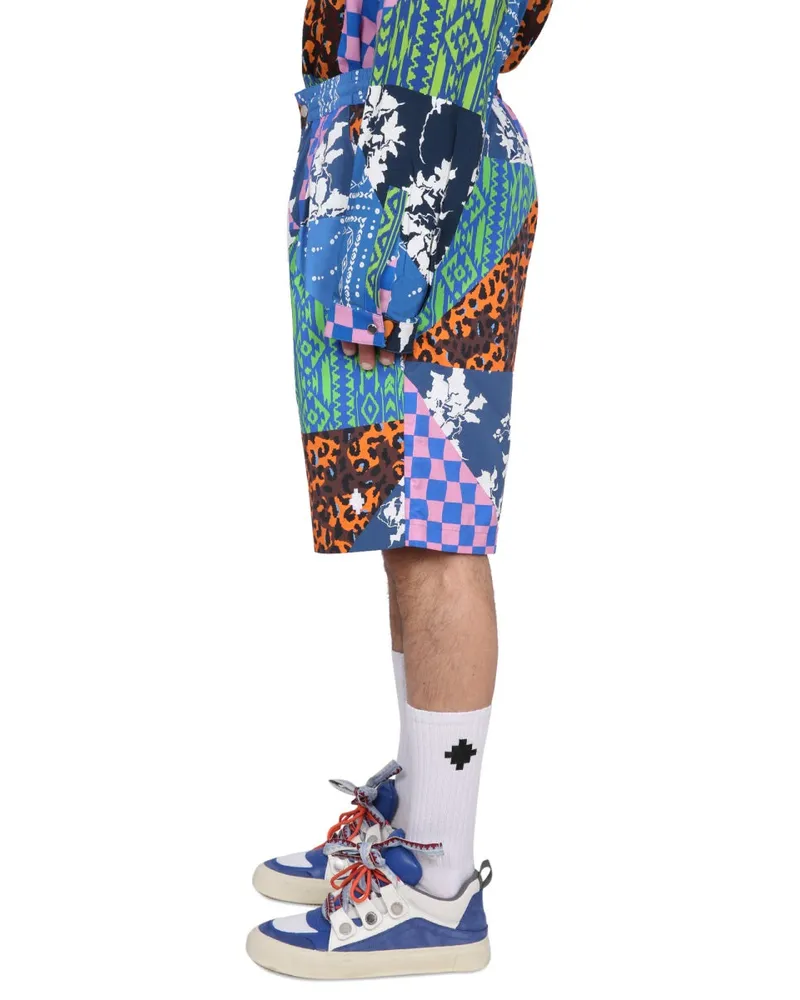 Marcelo Burlon | County of Milan Polyamide Bermuda Shorts — Blue Blue