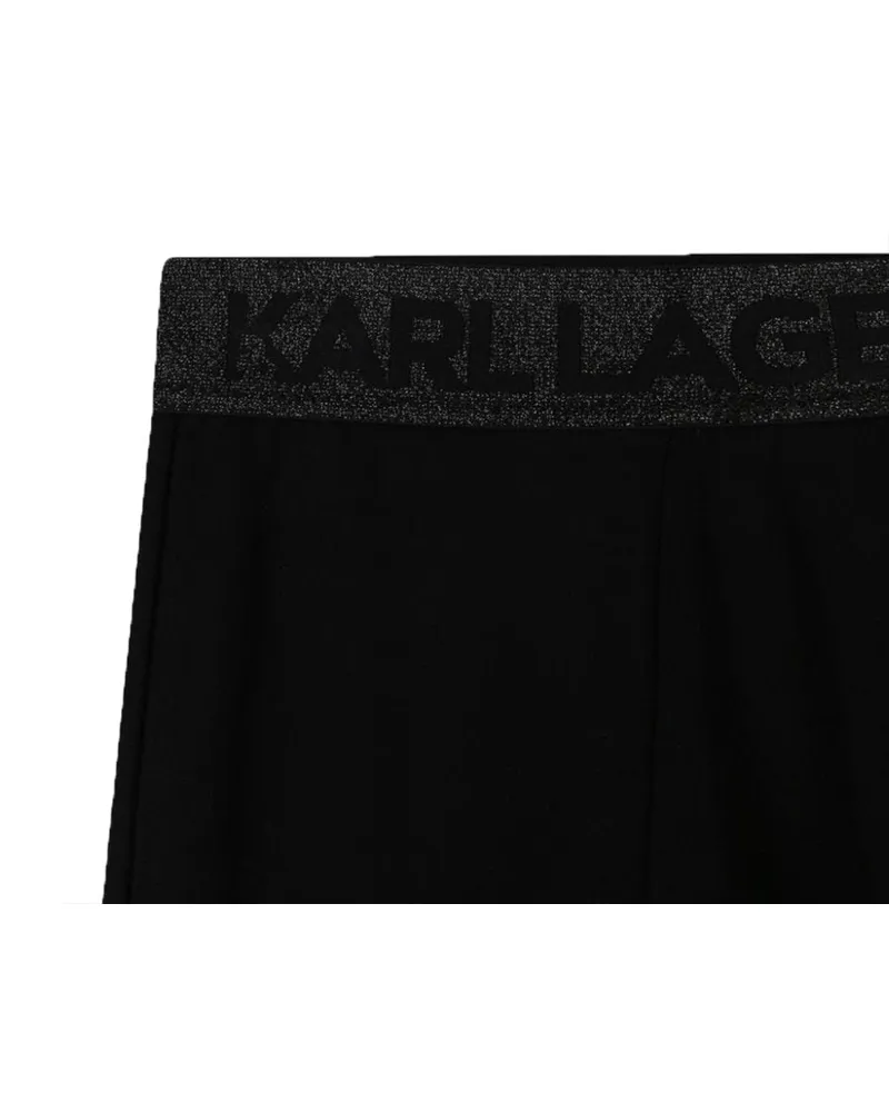 Karl Lagerfeld Viscose Blend Leggings — Black Black