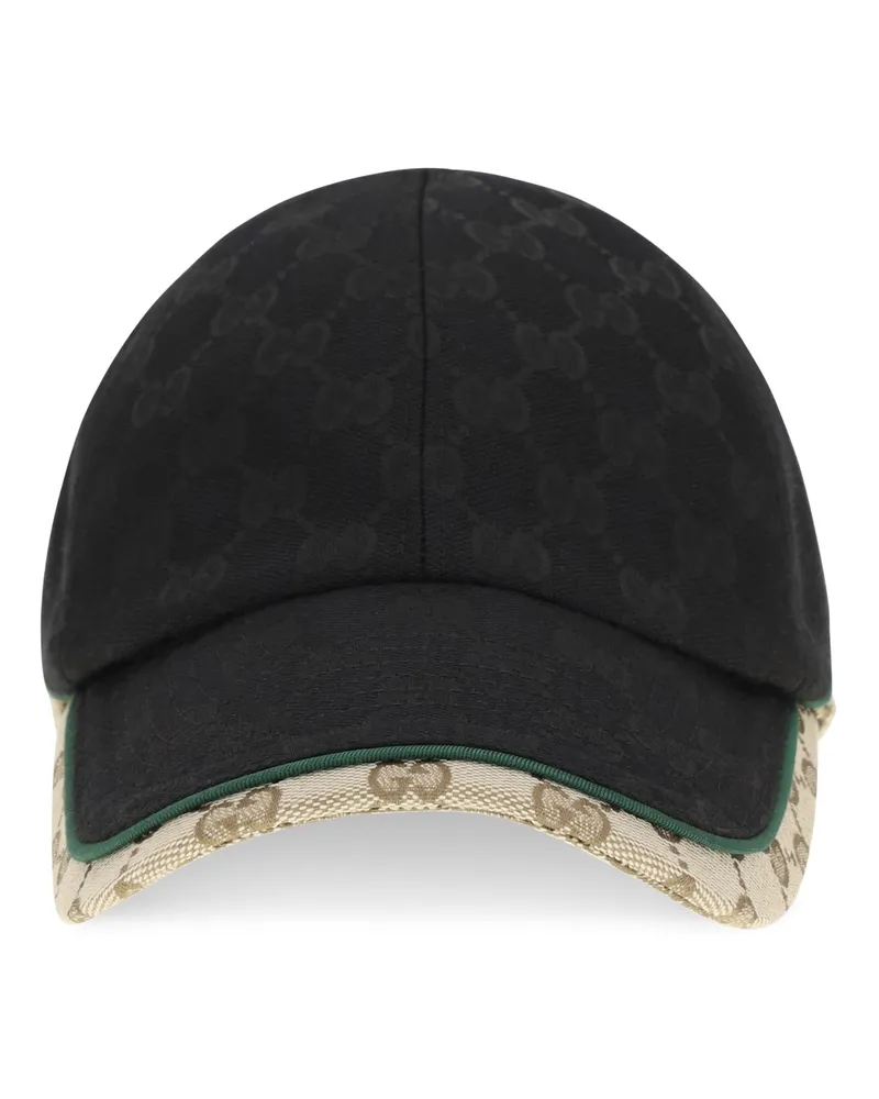 Gucci A001I24HBK3 GG Cotton Fabric Baseball Cap — Black Black