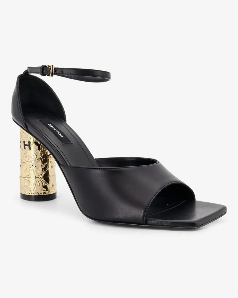Givenchy Women's Sandals Tape-Heel Leather Black Black