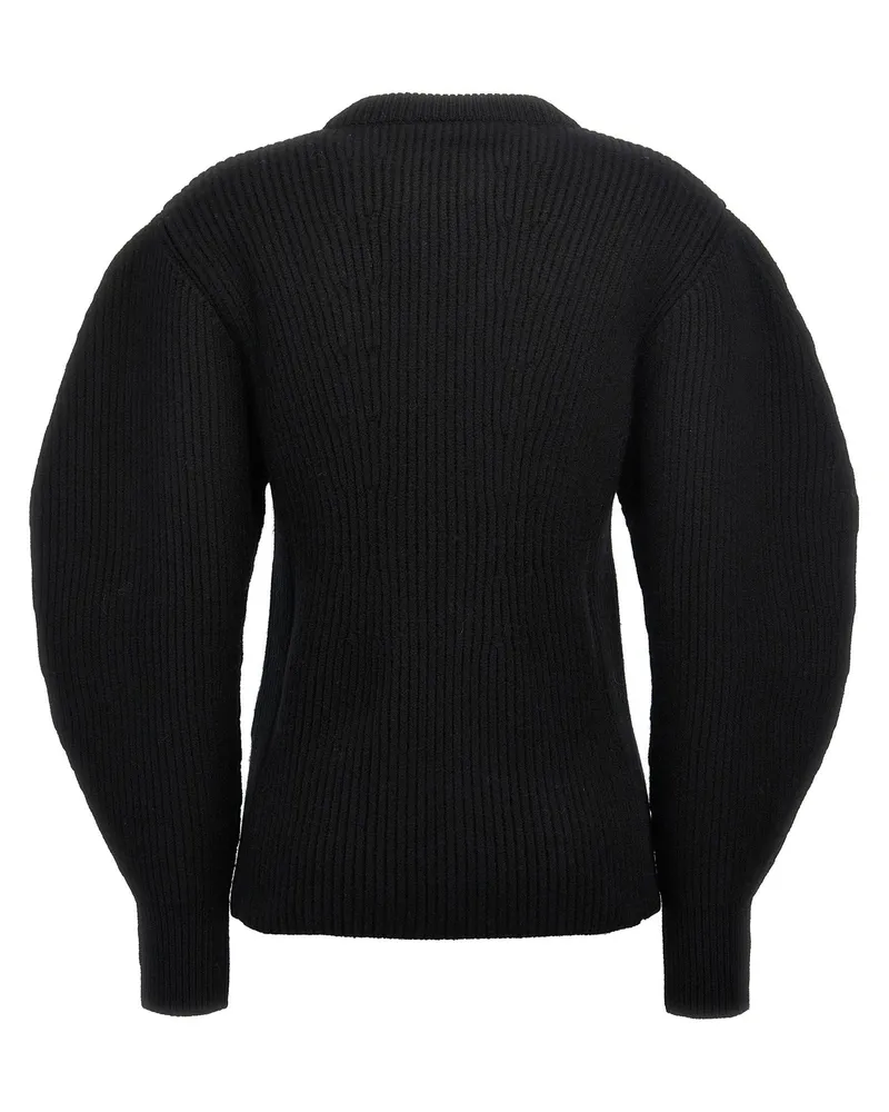 Jil Sander Ribbed Sweater Black