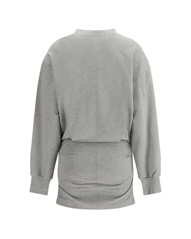 ATTICO Women's Gray Cotton Casual Dress Gray