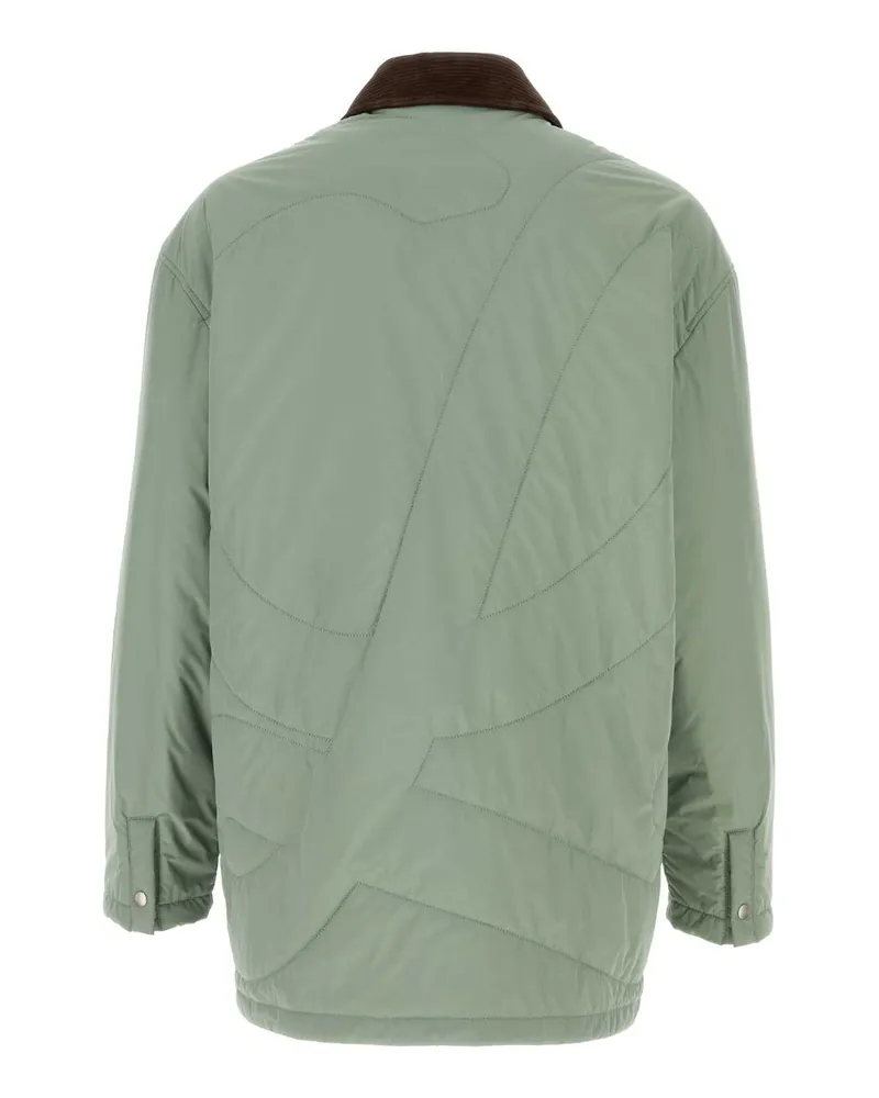 Loewe Men's Mint Green Polyester Padded Jacket Turquoise Giubbini Green
