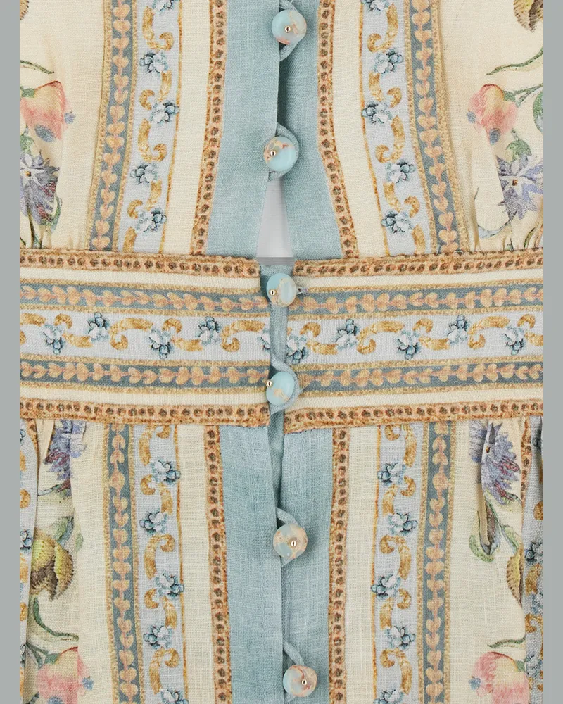 Zimmermann Roselight Dress — Blue Blue