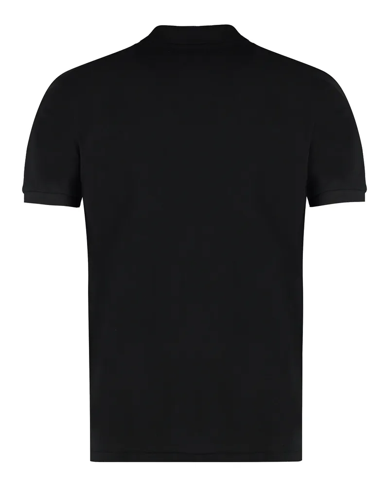 Comme des Garçons Men's Polo Shirt Cotton Piqué Black T-shirts And Polos Black