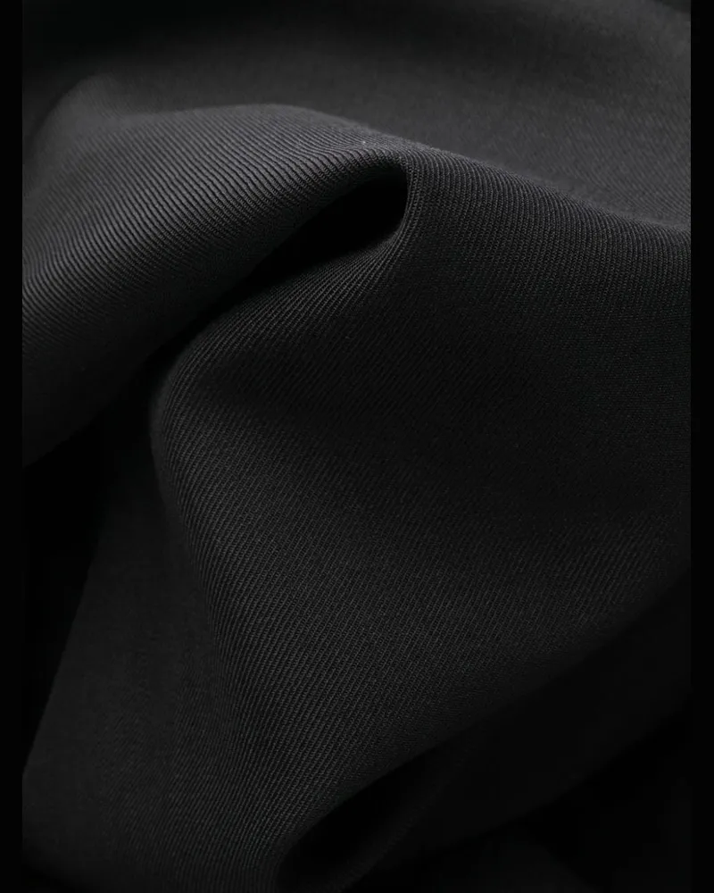 AMBUSH Flared Wool Trousers — Black Black