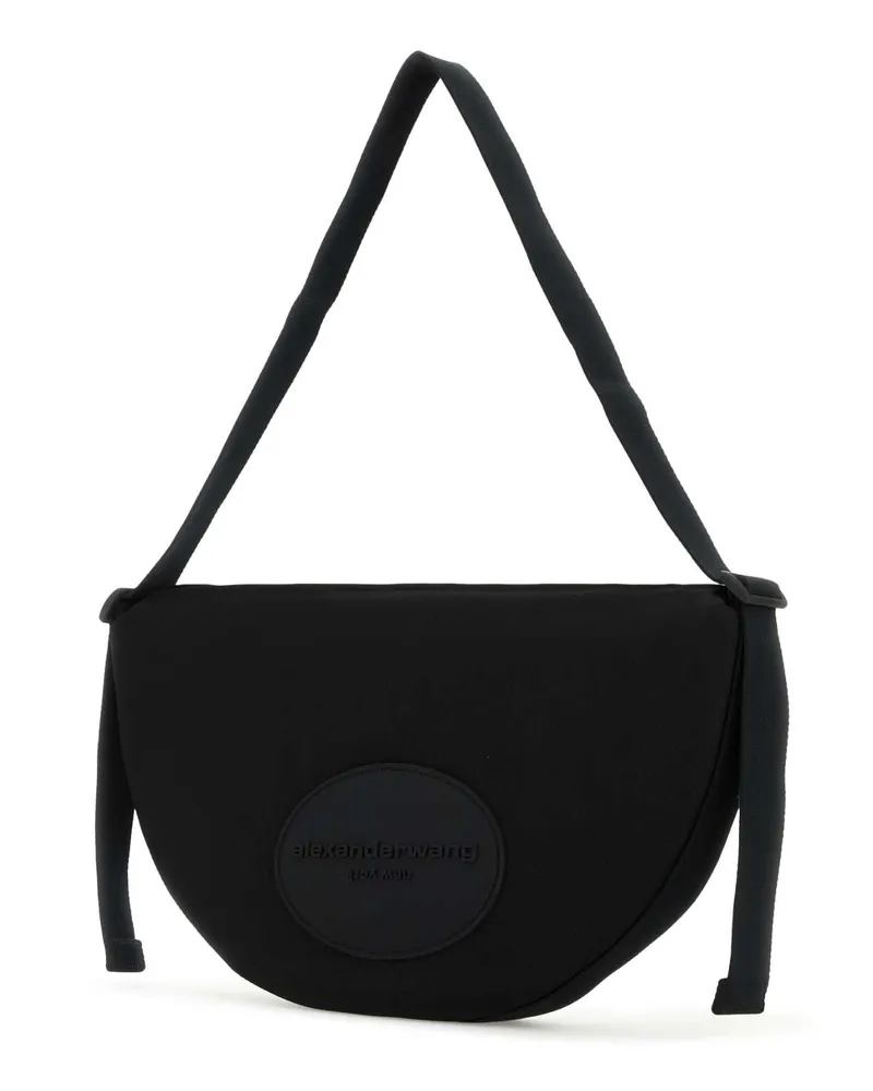 Alexander Wang Women's Black Canvas Large Bo Shoulder Bag Borse A Mano Black
