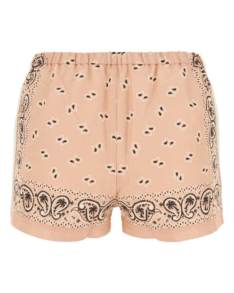 Palm Angels Pinkoffwhite Exterior: Linen Cotton Short Pink