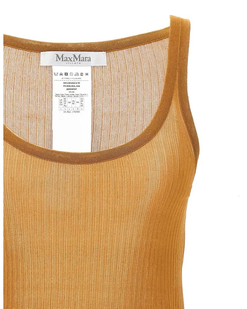 Max Mara Bastia Tank Top — Gold Gold