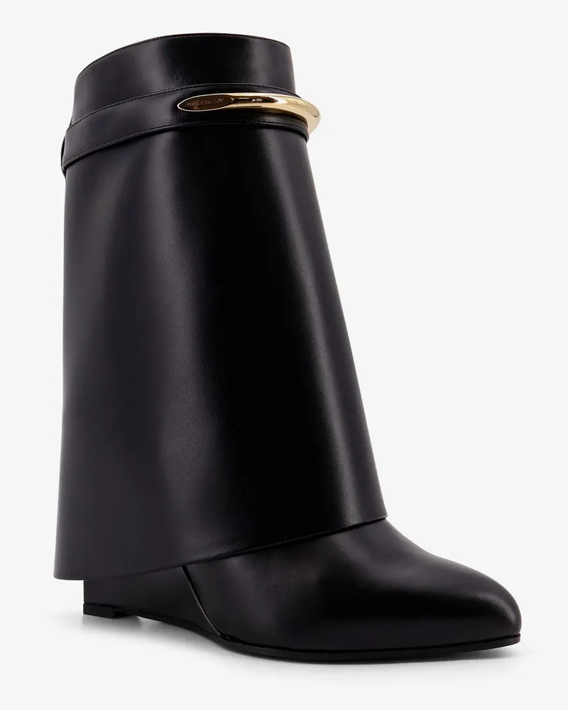 Givenchy Women's Boots Shark Leather Black Black