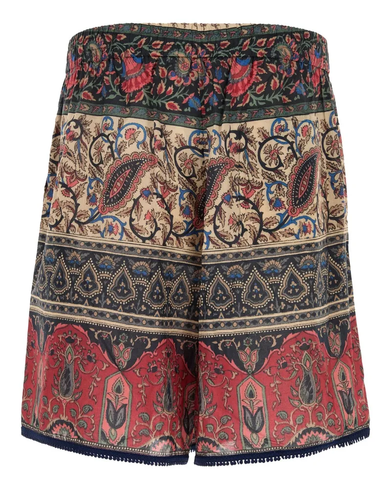 Valentino Garavani Men's Bermuda | Voyage Imaginai Cotton Short Multicolor