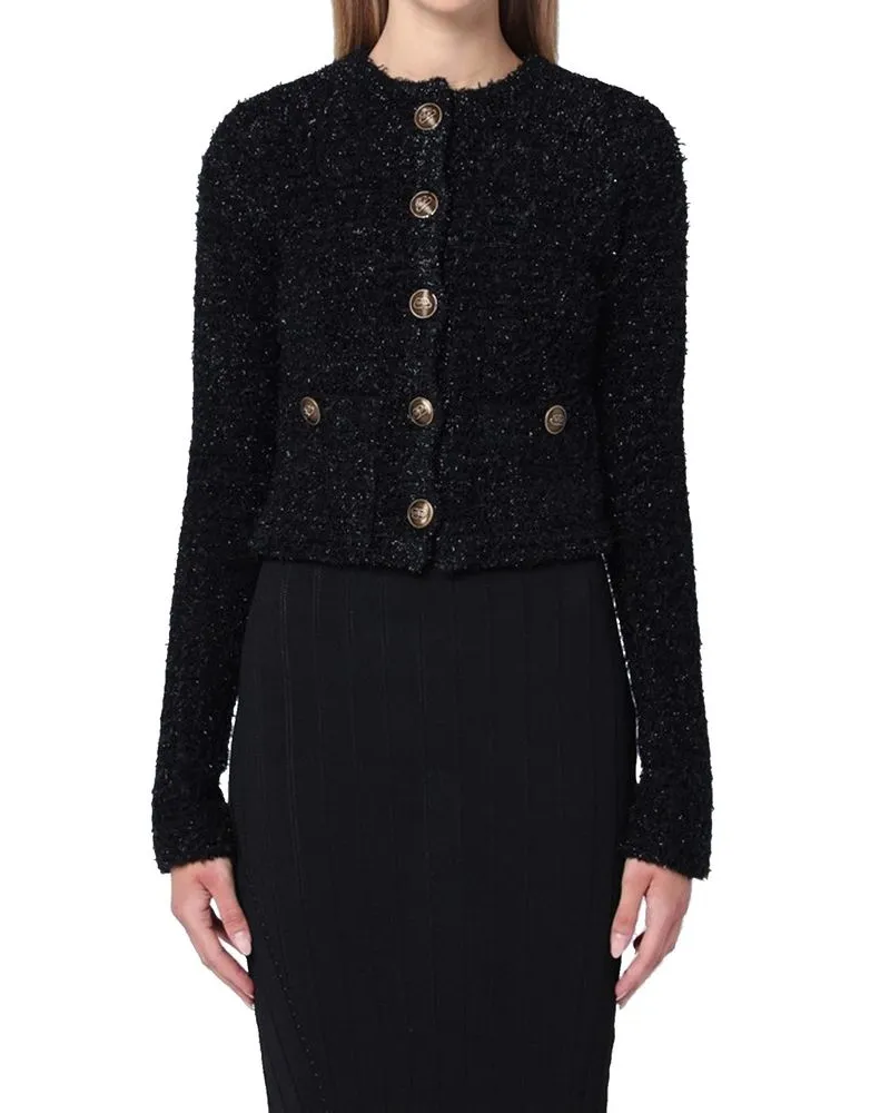 Balenciaga Women's Black Cotton Cardigan Clothing Black
