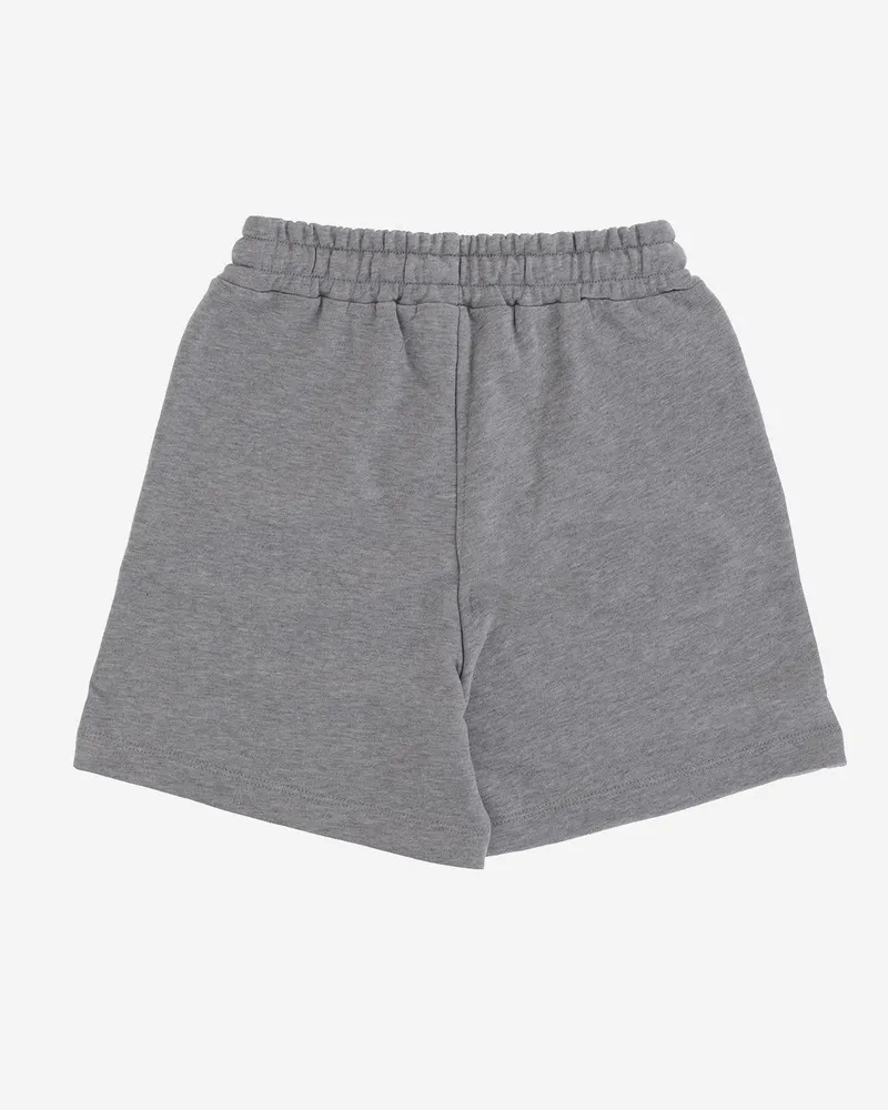 MSGM Kids' Shorts With Logo, Cotton Grey Gray