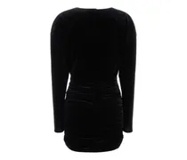 Women's Drappeggio Dress Black Polyester Rubber
