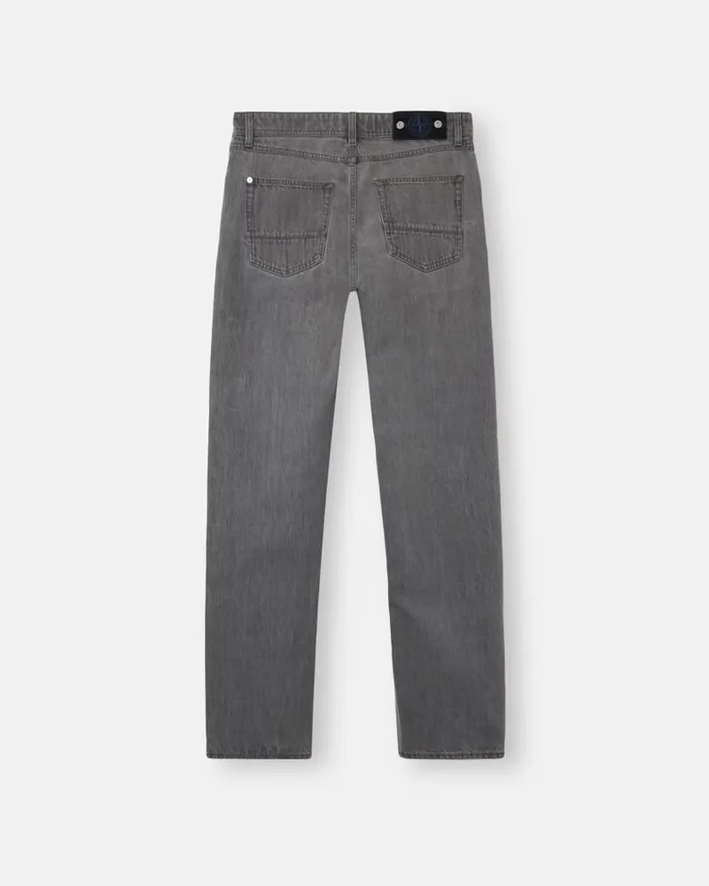 Stone Island Classic Denim Jeans — Gray Gray