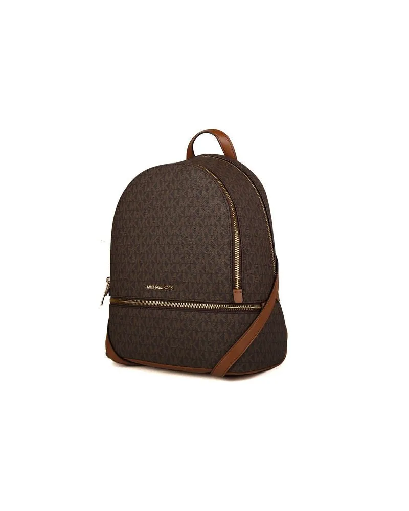 Michael Kors Women's Backpack Brown 89.coated Canvas Polyester Brown