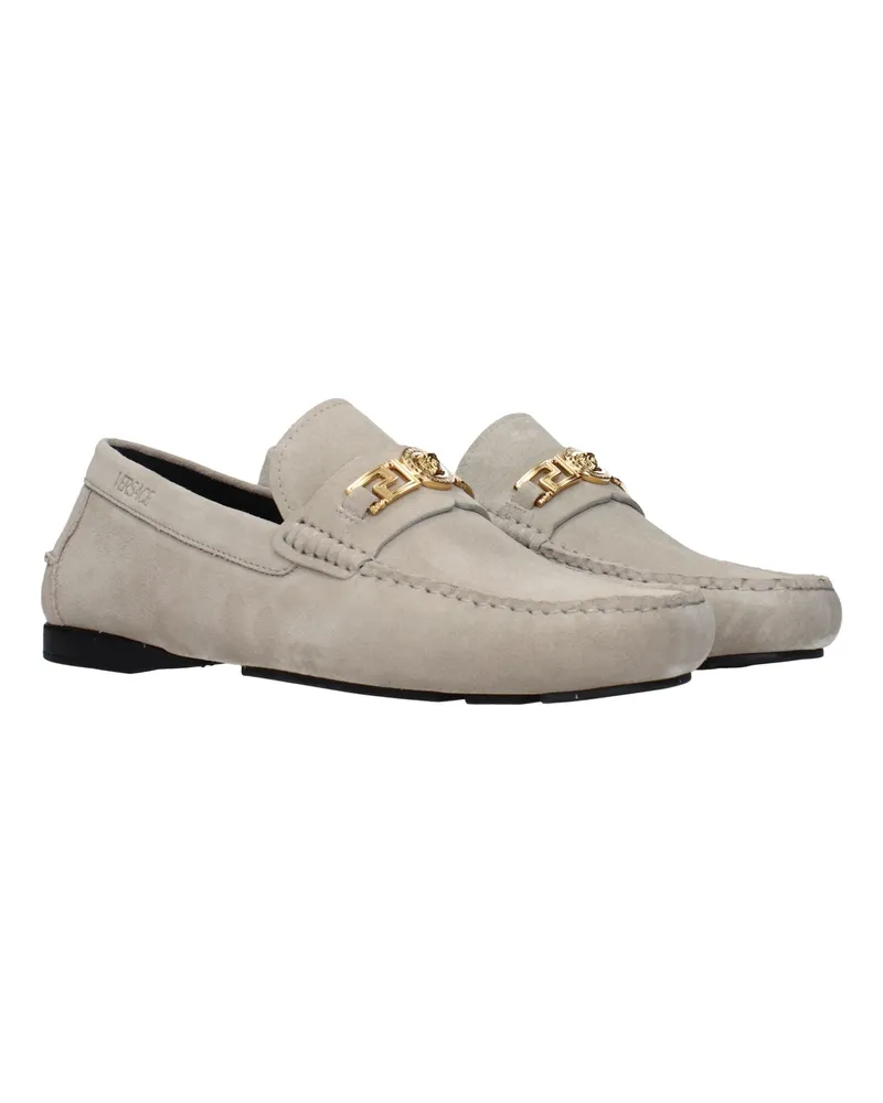 Versace Suede Loafer — Gray Gray