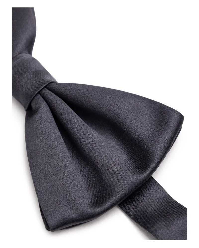 Dolce & Gabbana Men's Gray Silk Bowtie Accessory Gray