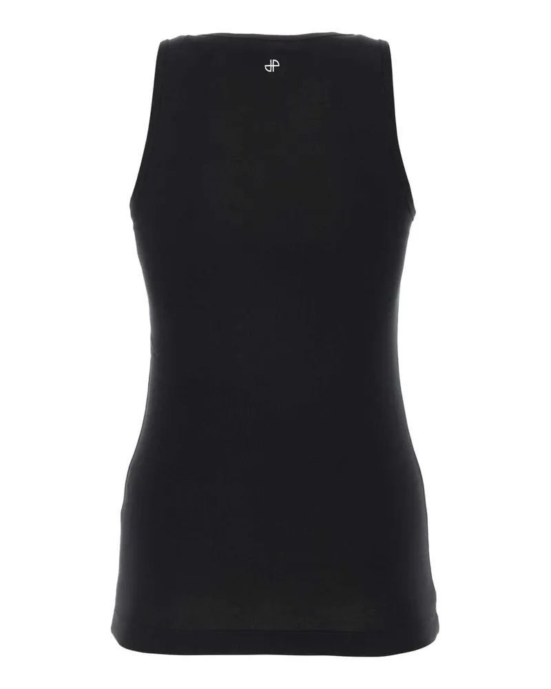 Patou Women's Black Cotton Tank Top Co - Maglie Sweater Black