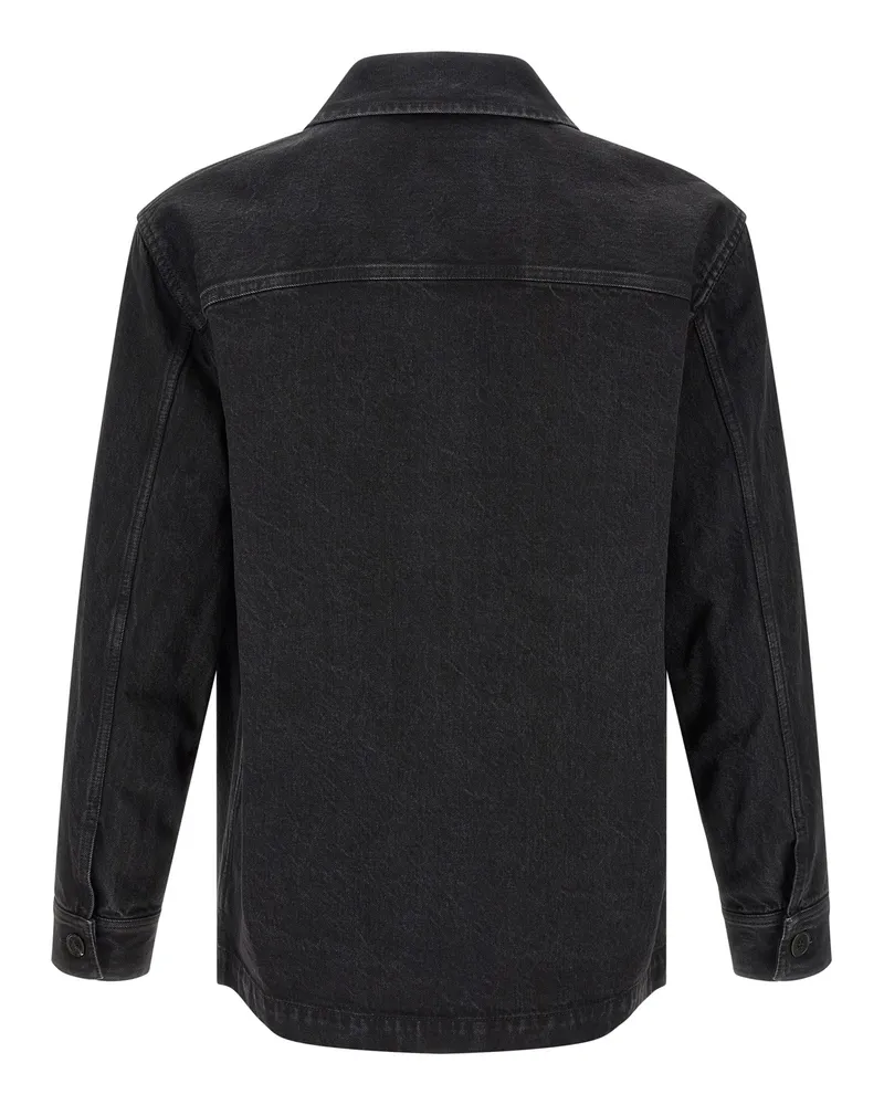 Saint Laurent Cotton Denim Jacket — Black Black