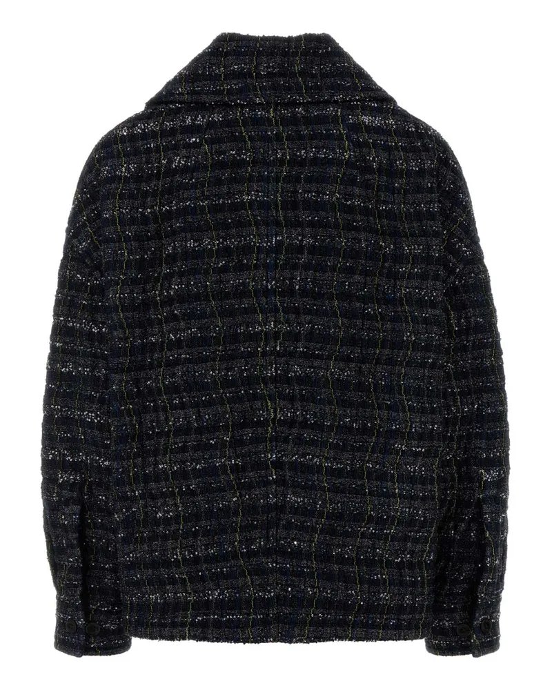 Missoni Women Multicolor Tweed Jacket Blu Giubbini Navy