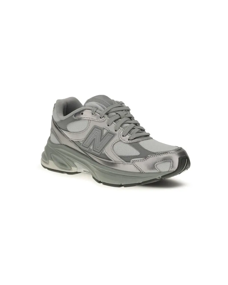 New Balance Y2K-Inspired Athletic Sneakers — Gray Gray