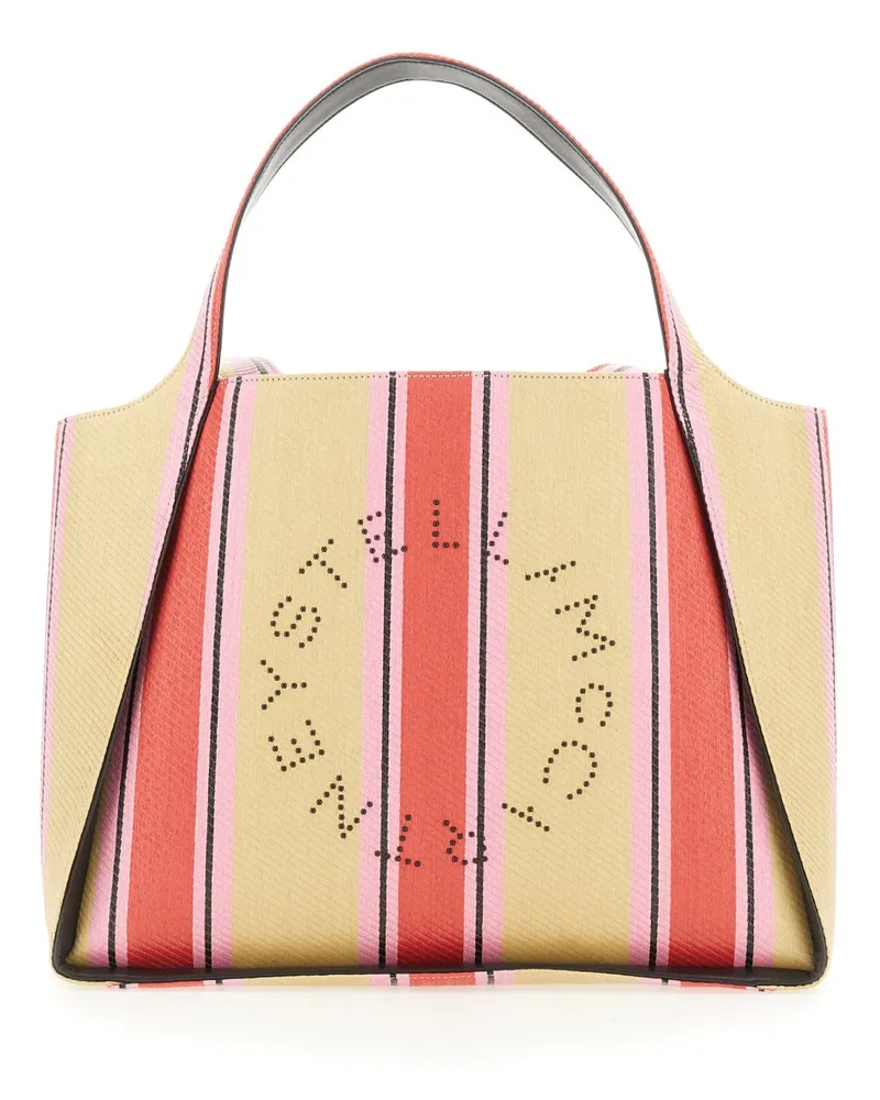 Stella McCartney Women's Tote Bag With Logo Multicolour Polyester Shoulder Multicolor