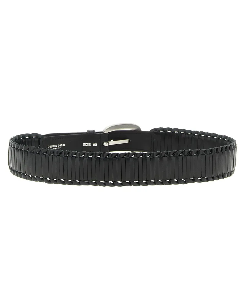 Golden Goose Houston Belt — Black Black
